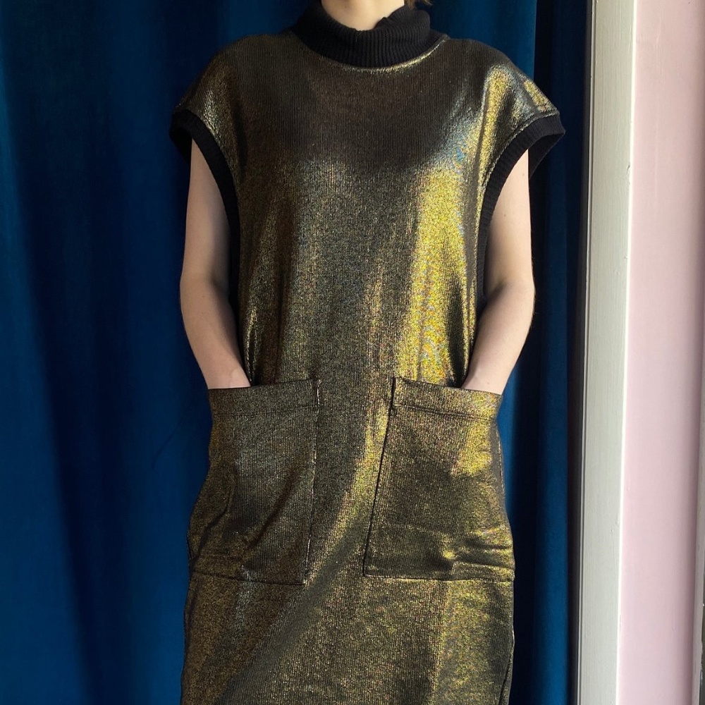 Alembika Gold Knit Dress